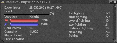 Signature for player Babiniec