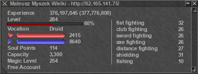 Signature for player Mateusz Myszek Wielki